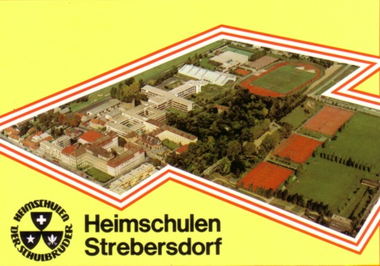 Luftbildaufnahme Areal De La Salle Strebersdorf - Wien 21