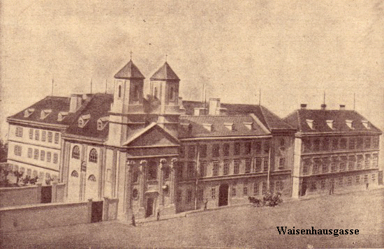 K. u.K.K.Waisenhaus - erste Niederlassung der Schulbrüder in Österreich